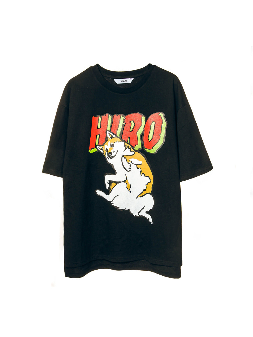 black hiro over-fit t-shirts