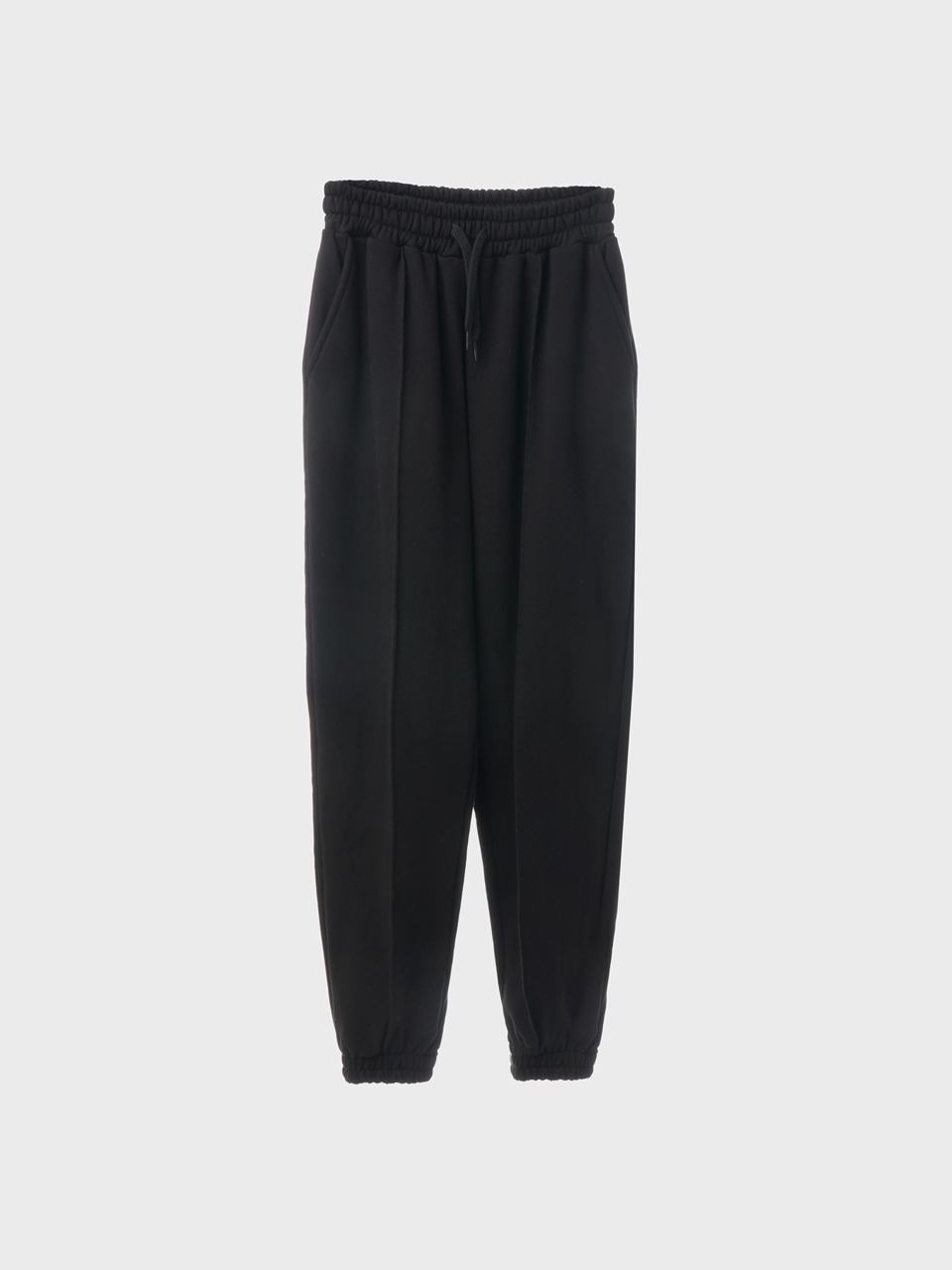 Drawstring-Waist Cotton-Jersey Track Pants (black)
