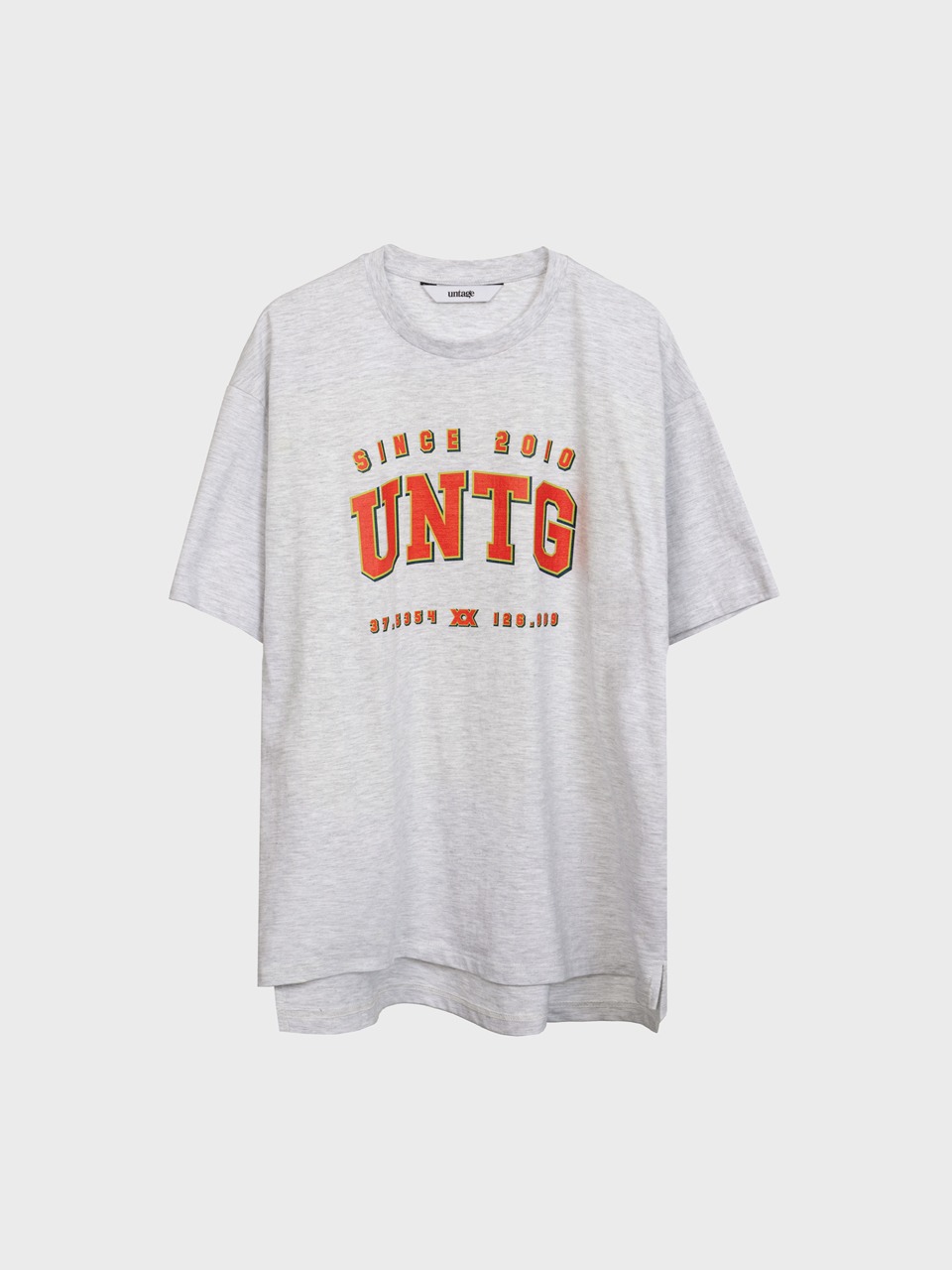 UNTG Logo-Print Oversized T-Shirt (grey)