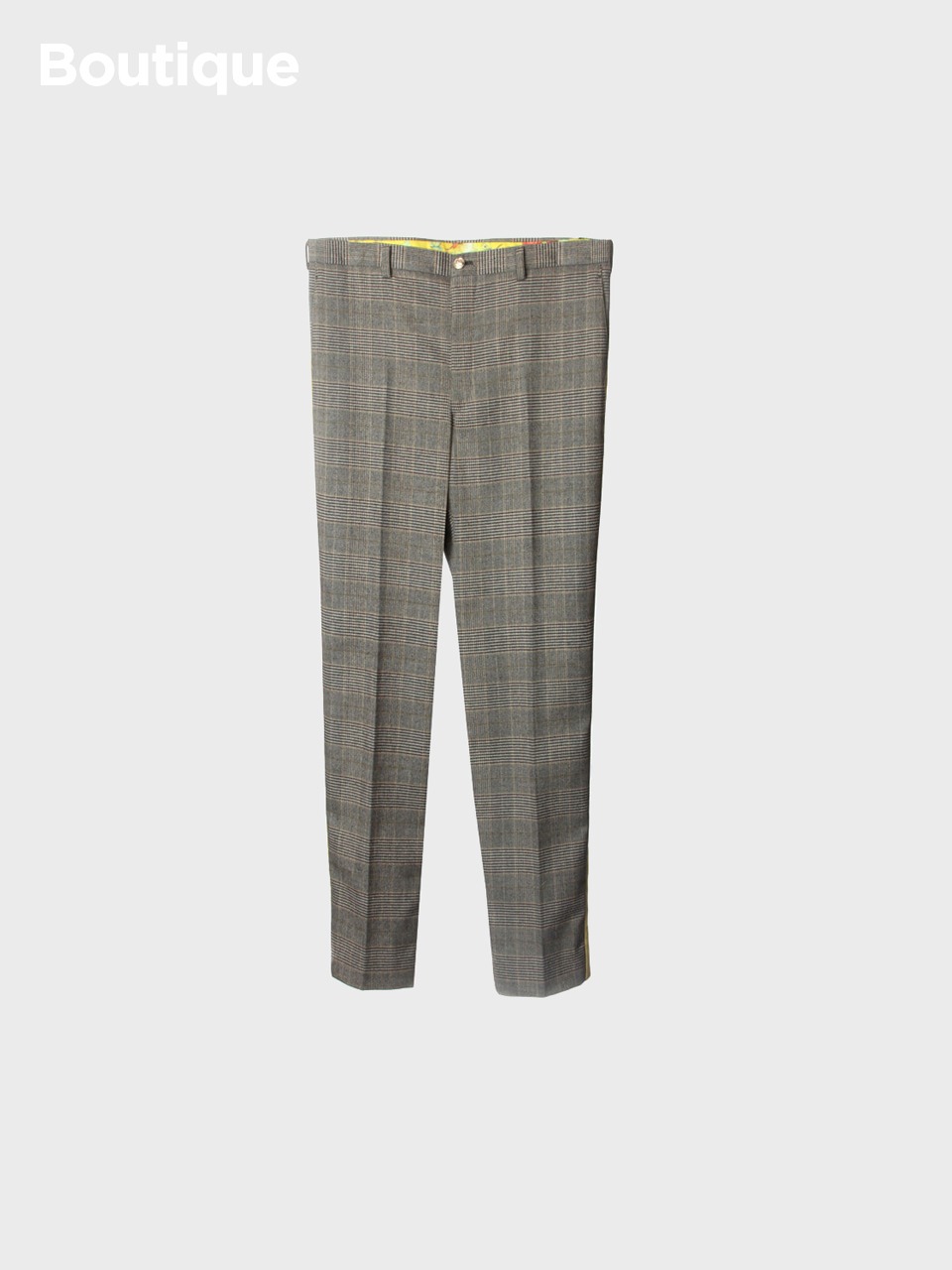 Track Line Check Trousers