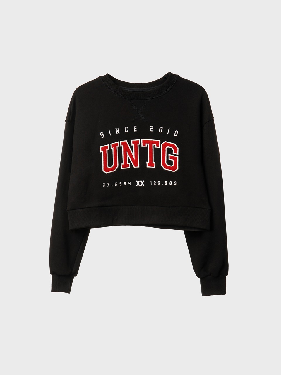 Logo-Embroidered Cropped Sweat Shirt
