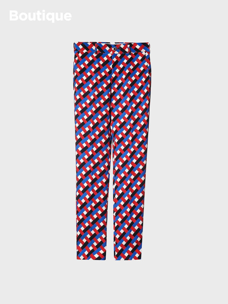 Graphic-Patterned Print Trousers