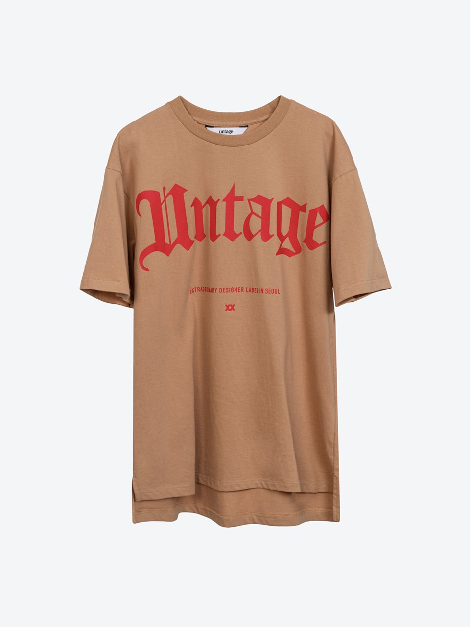 Logo-Print Oversized T-Shirt (brown)