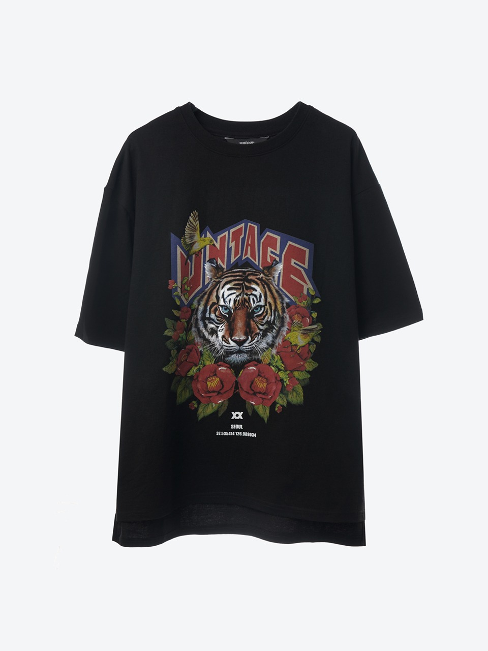 Tiger-Printed Oversized T-Shirt