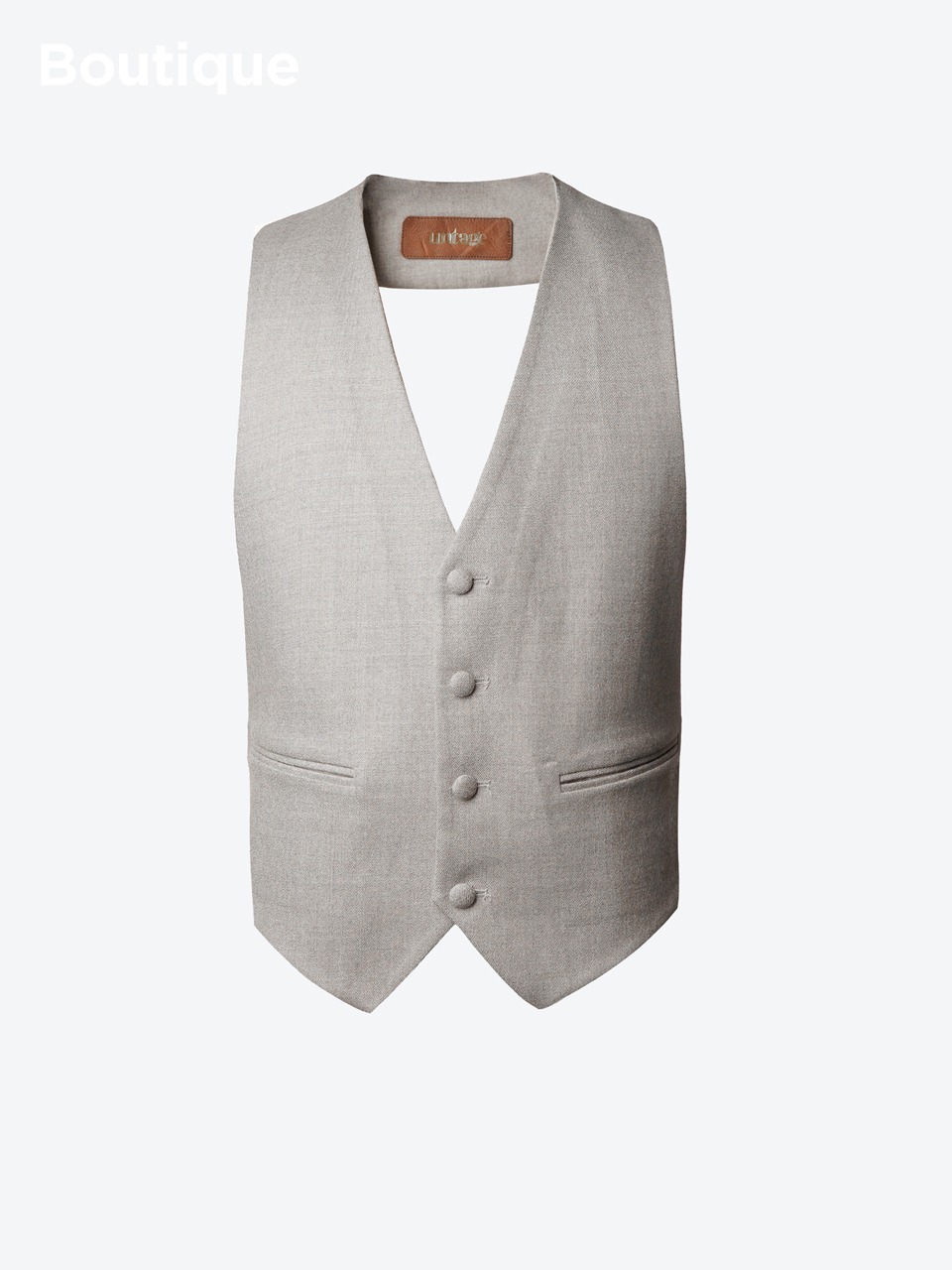 Halterneck Cashmere Waistcoat (grey)