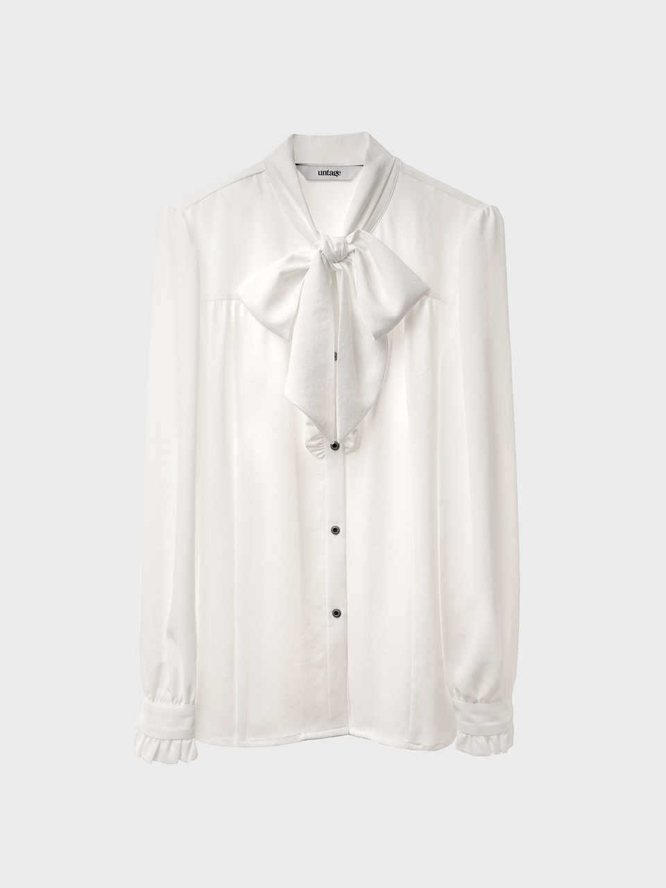Pussy-Bow Blouse (white) for woman