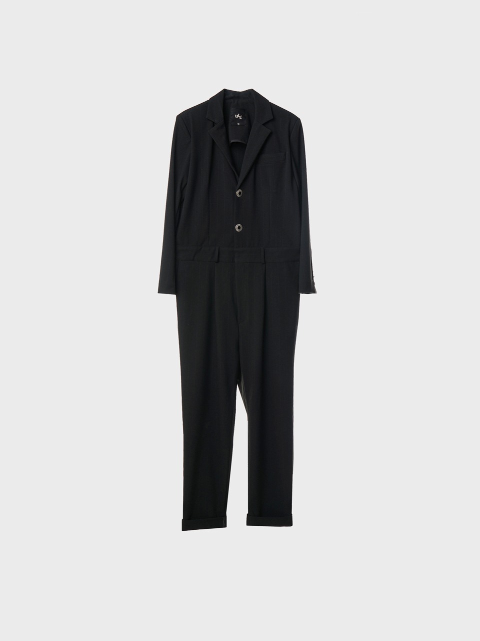 Single-Breasted Wool-Twill Tailoring Jumpsuit