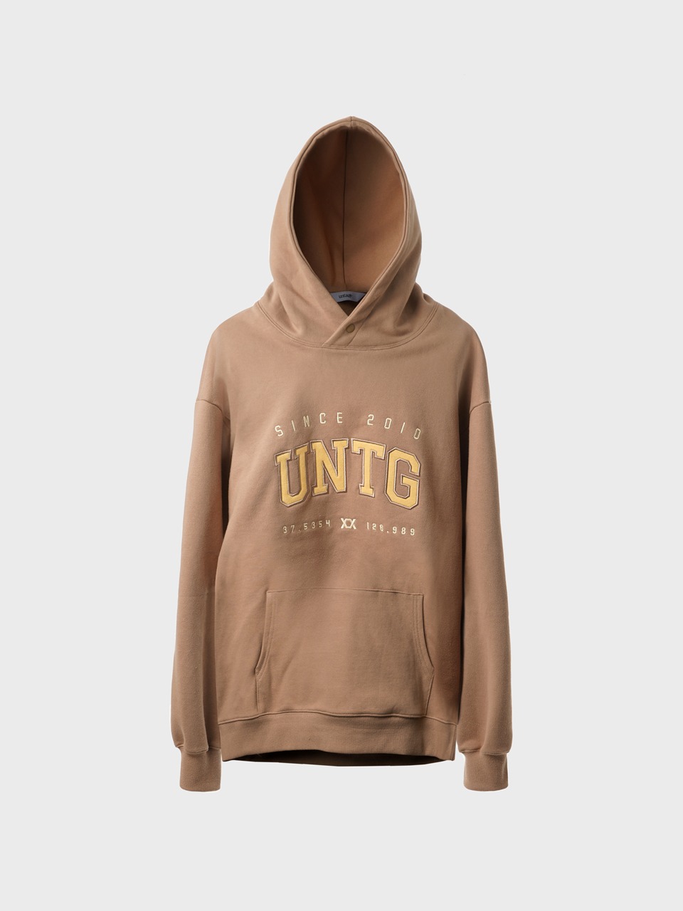 Logo-Embroidered Hooded Sweat Shirt (brown)