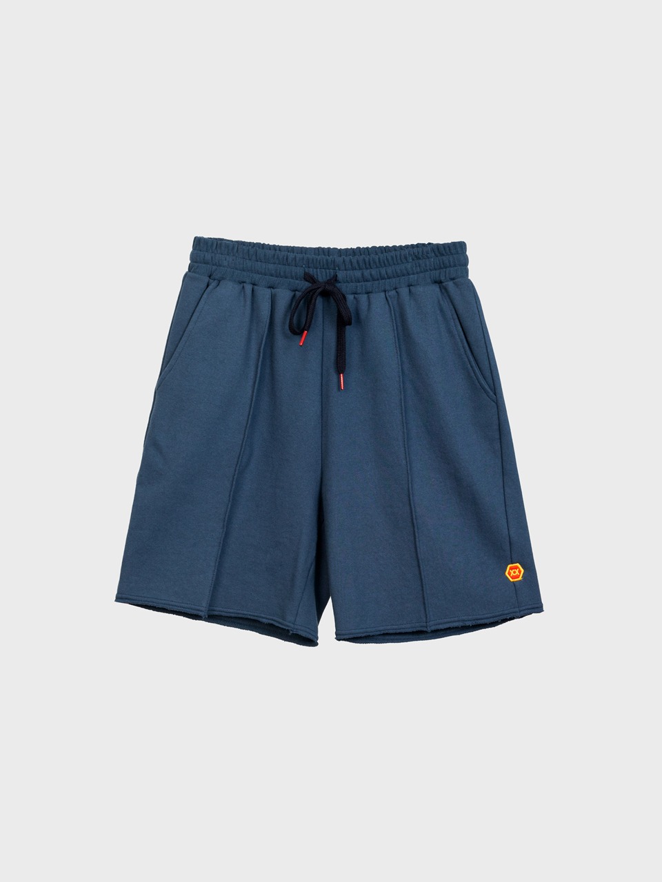 Drawstring-Waist Cotton-Jersey Shorts (navy)