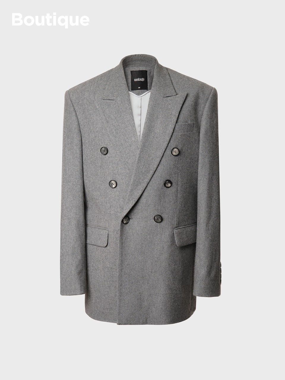 Double-Breasted Wool-Blend Blazer